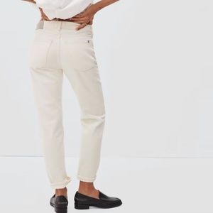 Everlane The Rigid Slouch Jeans Size 27 Ecru